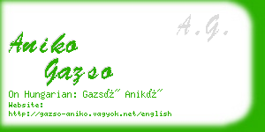 aniko gazso business card
